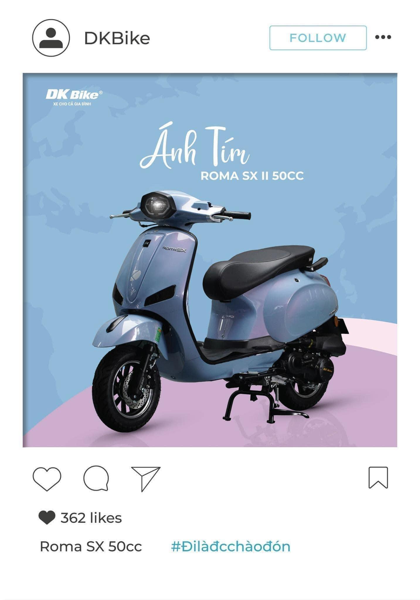 Xe ga 50cc DK Bike Roma SX ( Đèn Kim Cương )